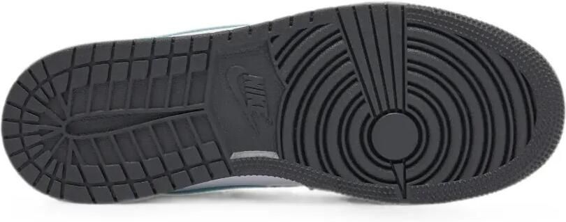 Jordan 1 Mid Tropical Twist Igloo leren high-top sneakers Wit