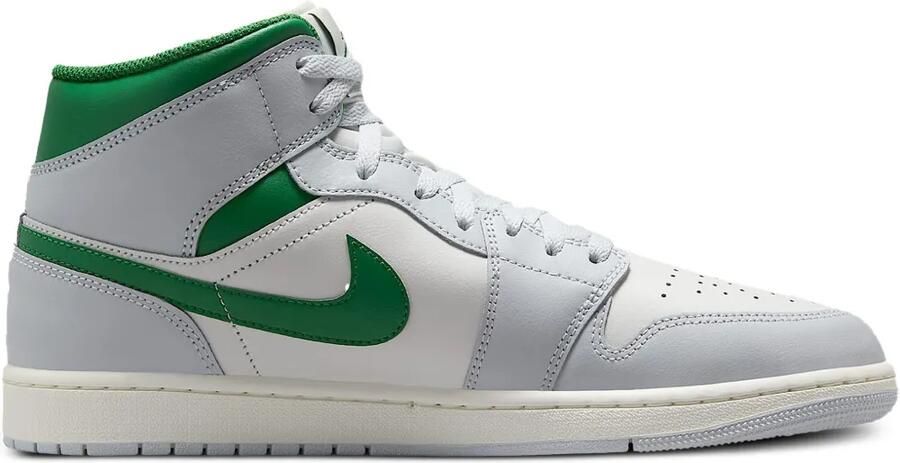 Jordan 1 Mid "White Pure Platinum Pine Green" sneakers Wit