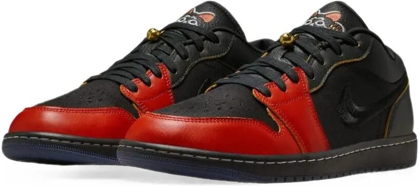 Jordan Air 1 Low SE Lucky Cat sneakers Zwart - Foto 2