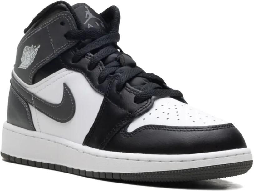 Jordan Air 1 Mid "Black Iron Grey White" sneakers Zwart - Foto 2