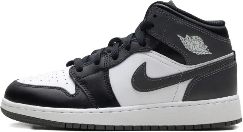 Jordan Air 1 Mid "Black Iron Grey White" sneakers Zwart - Foto 4