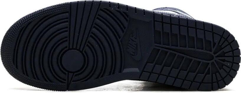 Jordan Air 1 Mid "Football Grey White Midnight Navy" sneakers Blauw - Foto 5