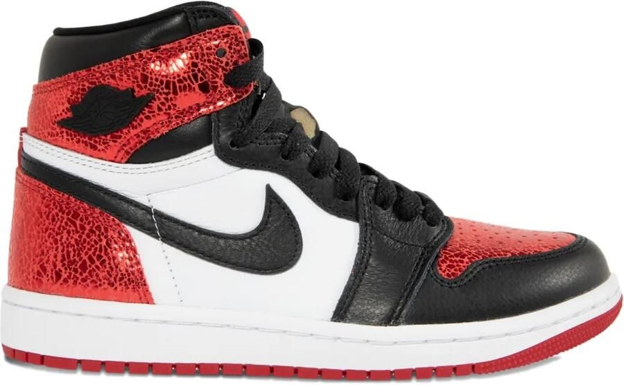 Jordan Air 1 Retro leren high-top sneakers Rood