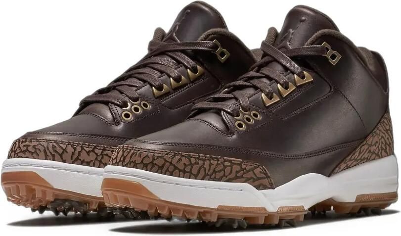 Jordan Air 3 Golf Premium lace-up sneakers Bruin