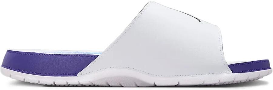 Jordan Hydro 5 Retro "White New Emerald Grape Ice Black" slippers Wit