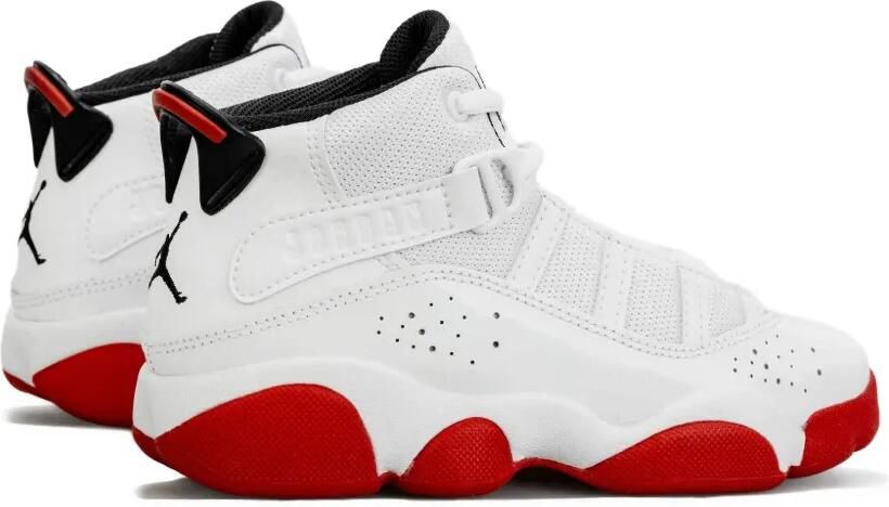 Jordan Kids 6 Rings "White University Red" sneakers Wit - Foto 3