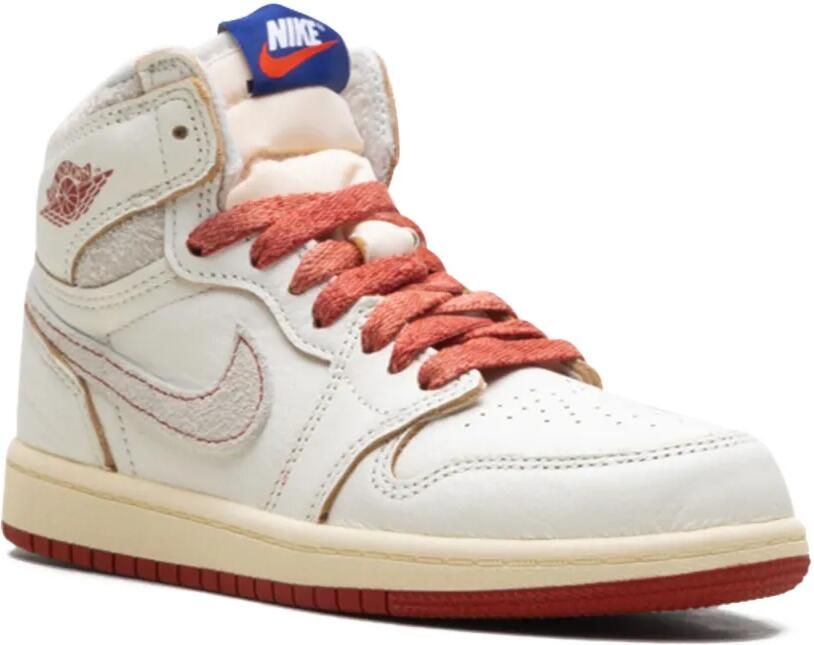 Jordan Kids Air Jordan 1 High "Rare Air Sail Cinnabar Light Bone" sneakers Wit