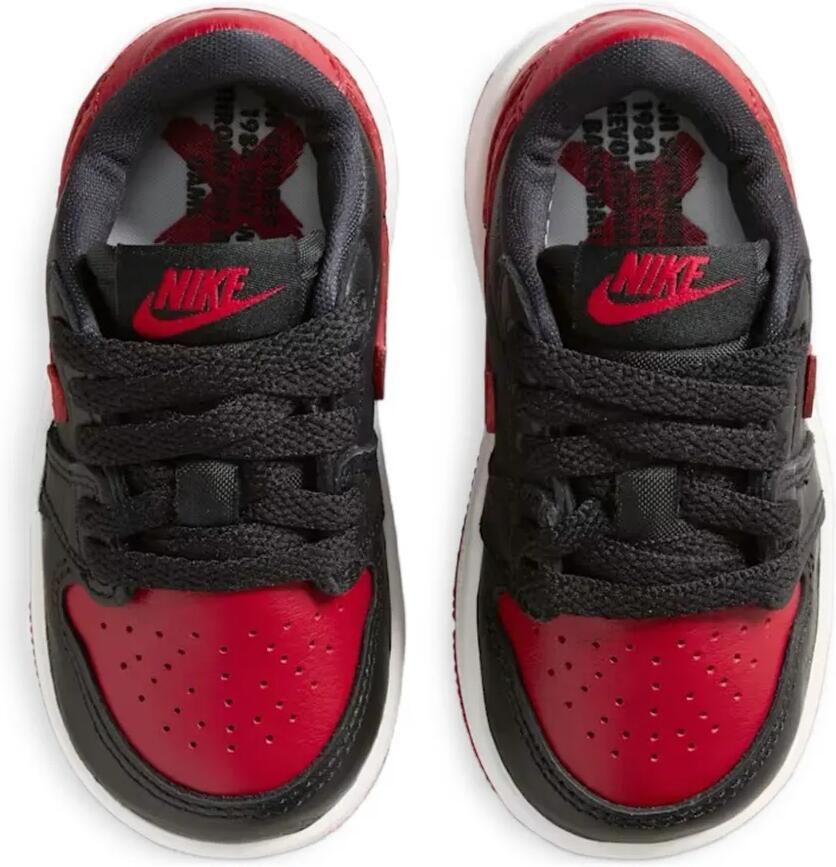 Jordan Kids Air Jordan 1 Low OG "Black Varsity Red Summit White" sneakers Zwart - Foto 2