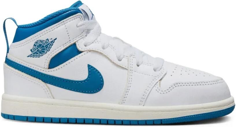 Jordan Kids Air Jordan 1 Mid SE "Industrial Blue" sneakers Wit