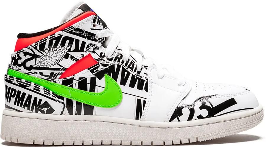 Jordan Kids Air Jordan 1 Mid sneakers Wit