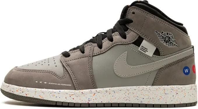 Jordan Kids Air Jordan 1 Mid Wings "NYC Subway" sneakers Grijs - Foto 4