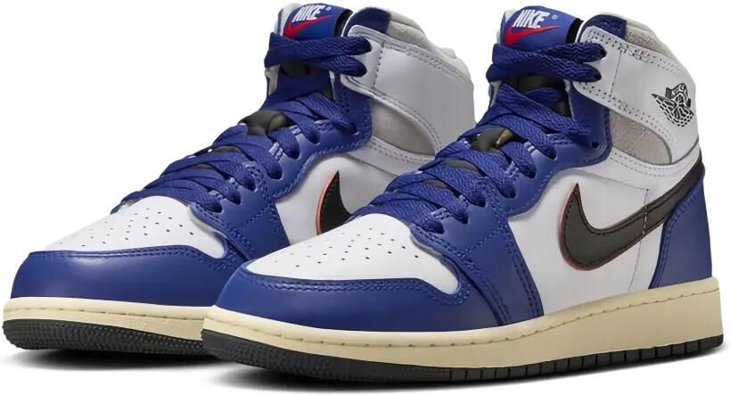 Jordan Kids Air Jordan 1 Retro High OG "White Black Neutral Grey Deep Royal Blue Muslin" sneakers Paars - Foto 4