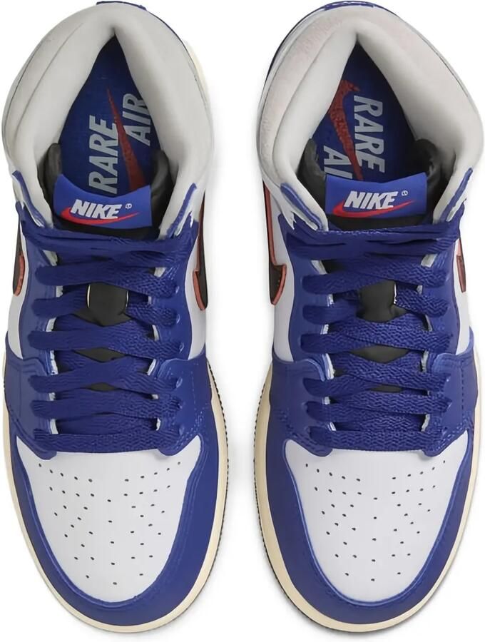 Jordan Kids Air Jordan 1 Retro High OG "White Black Neutral Grey Deep Royal Blue Muslin" sneakers Paars - Foto 2