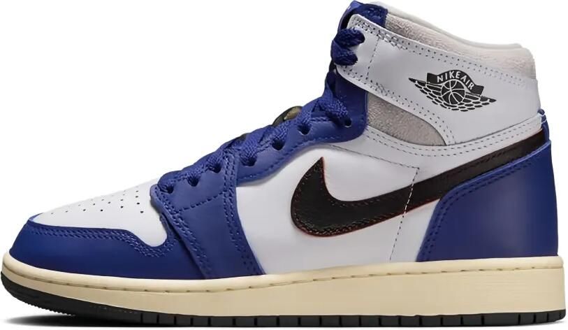 Jordan Kids Air Jordan 1 Retro High OG "White Black Neutral Grey Deep Royal Blue Muslin" sneakers Paars - Foto 3