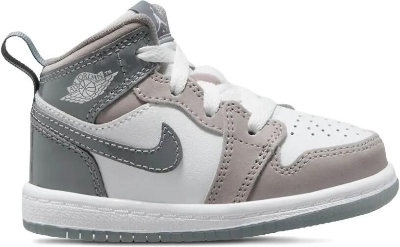 Jordan Kids Air Jordan 1 "White Medium Grey Cool Grey" sneakers Grijs