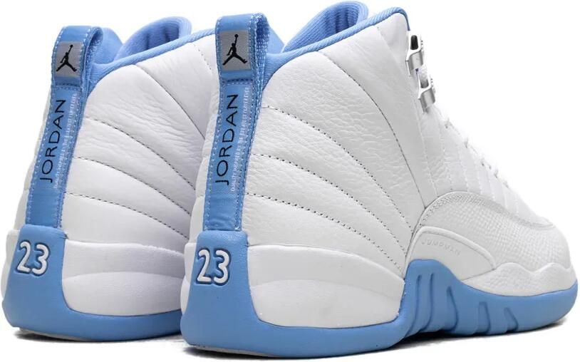 Jordan Kids Air Jordan 12 Retro "Melo" sneakers White University Blue Metallic Silver