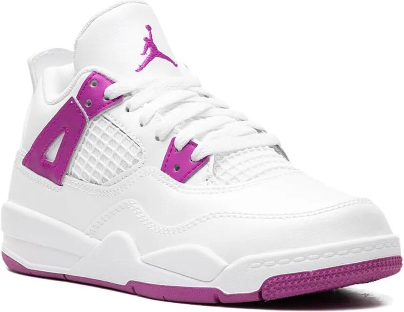Jordan Kids Air Jordan 4 Retro PS "Hyper Violet" sneakers Wit