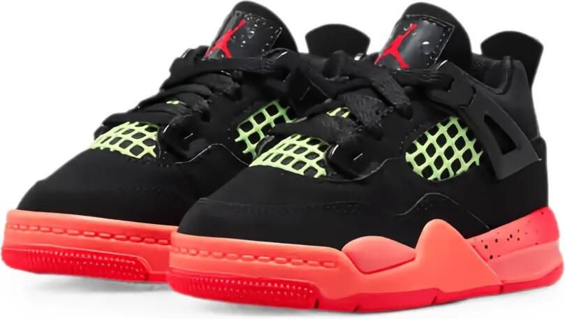 Jordan Kids Air Jordan 4 Retro sneakers Zwart