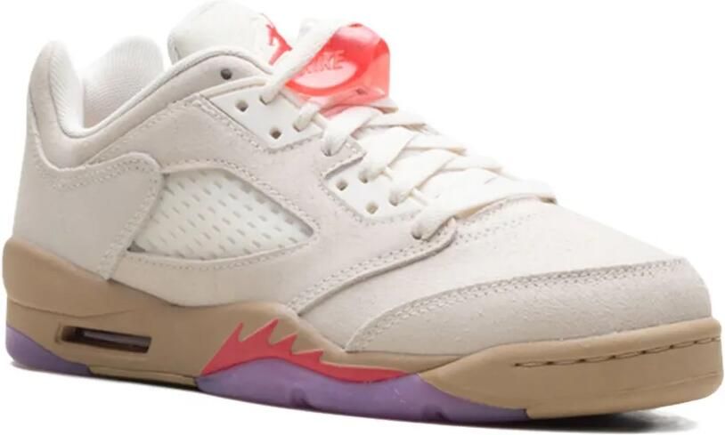 Jordan Kids Air Jordan 5 " Pale Ivory Fusion Red Desert Rush Fuchsia White" sneakers Beige