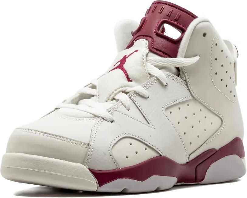 Jordan Kids Air Jordan 6 Retro "Maroon" high-top sneakers Beige