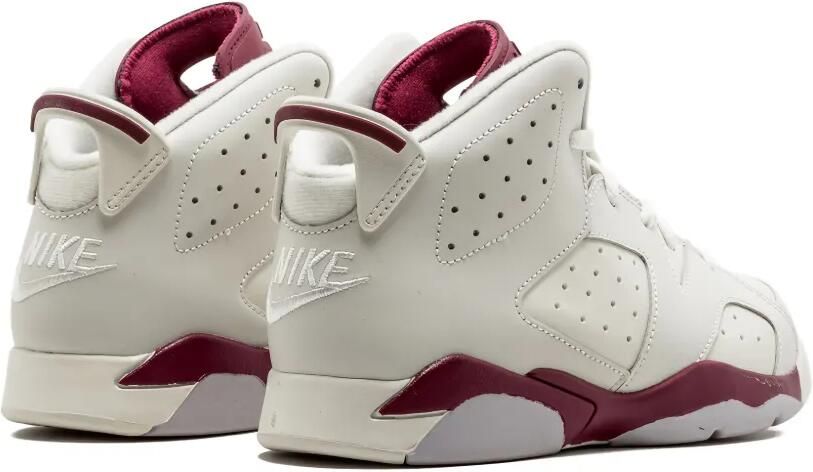 Jordan Kids Air Jordan 6 Retro "Maroon" high-top sneakers Beige - Foto 3