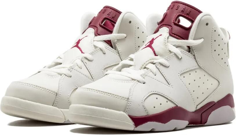 Jordan Kids Air Jordan 6 Retro "Maroon" high-top sneakers Beige - Foto 4