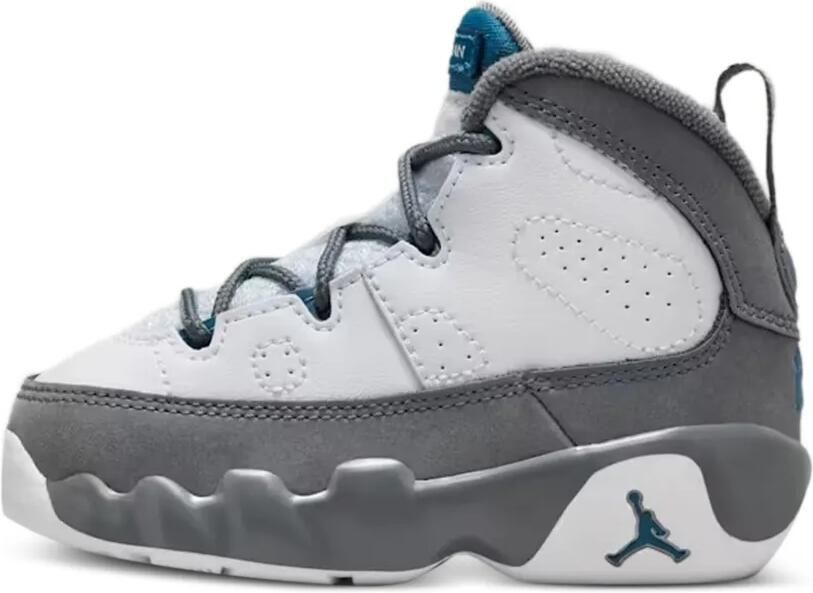 Jordan Kids Air Jordan 9 Retro geperforeerde high-top sneakers Wit