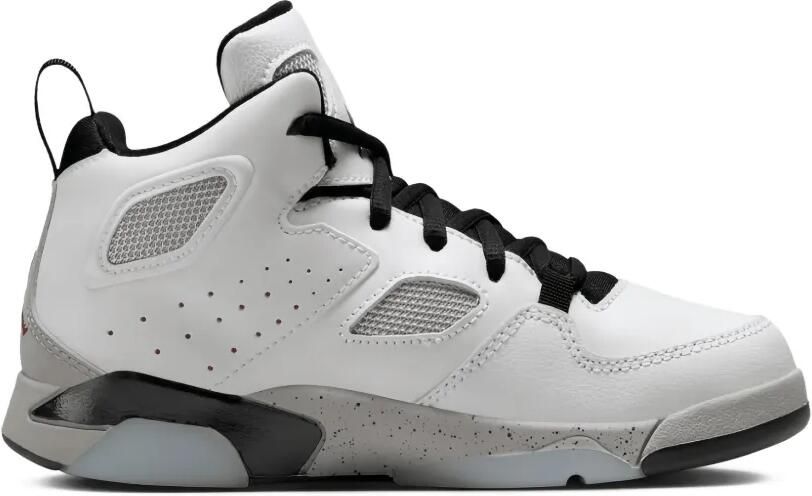 Jordan Kids Flight Club '91 "White Black Metallic Silver Gym Red" sneakers Wit