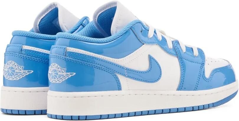 Jordan Kids Jordan 1 Low SE "White Legend Blue Patent" sneakers Wit - Foto 3