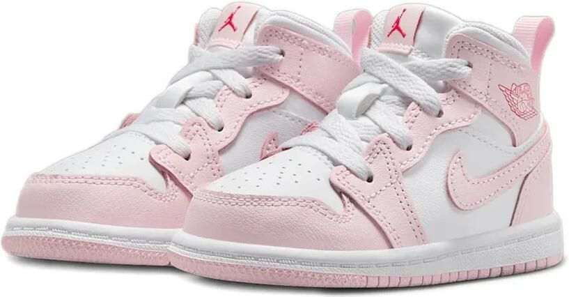 Jordan Kids Jordan 1 Mid "Pink Foam Fire Red" sneakers Roze - Foto 4