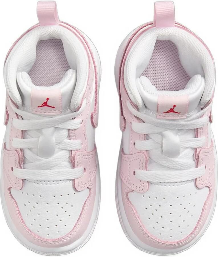 Jordan Kids Jordan 1 Mid "Pink Foam Fire Red" sneakers Roze - Foto 2