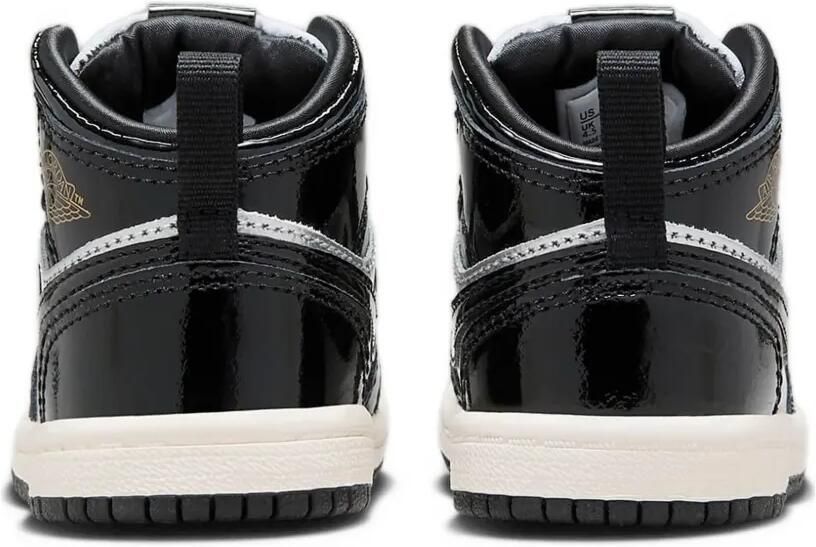 Jordan Kids Jordan 1 Mid SE "Black Metallic Silver Sail Metallic Gold" sneakers Zwart - Foto 3
