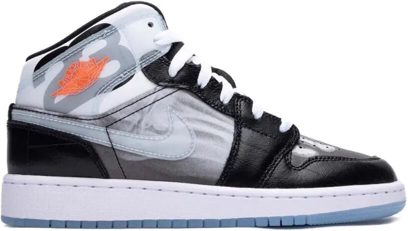 Jordan Kids Jordan 1 Mid SS "X-Ray" sneakers Zwart