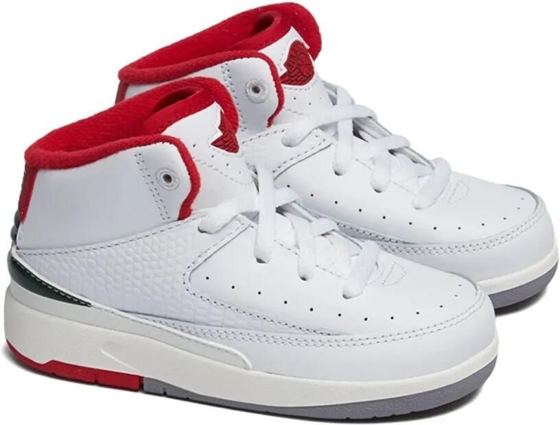 Jordan Kids Jordan 2 Retro "White Fire Red" sneakers Wit