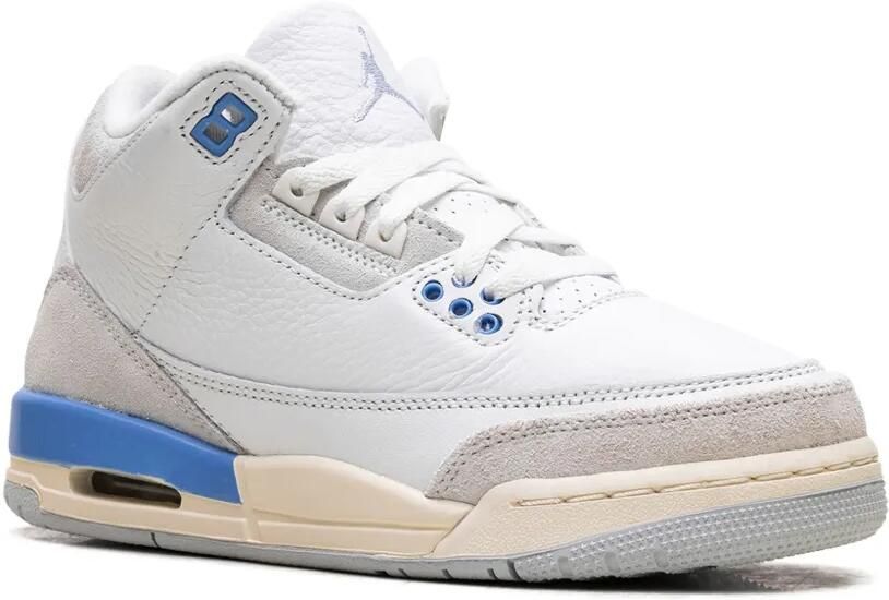 Jordan Kids Jordan 3 Retro "Lucky Shorts 101 Summit White Hydrogen Blue Legend Blue Photon Dust Pure Platinum Sail" sneakers Wit