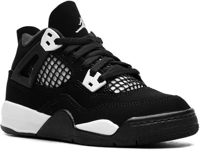 Jordan Kids Jordan 4 Retro "White Thunder" sneakers Zwart