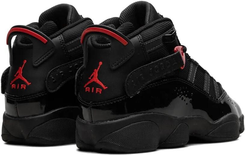 Jordan Kids Jordan 6 Rings GS "Black Varsity Red" sneakers Zwart