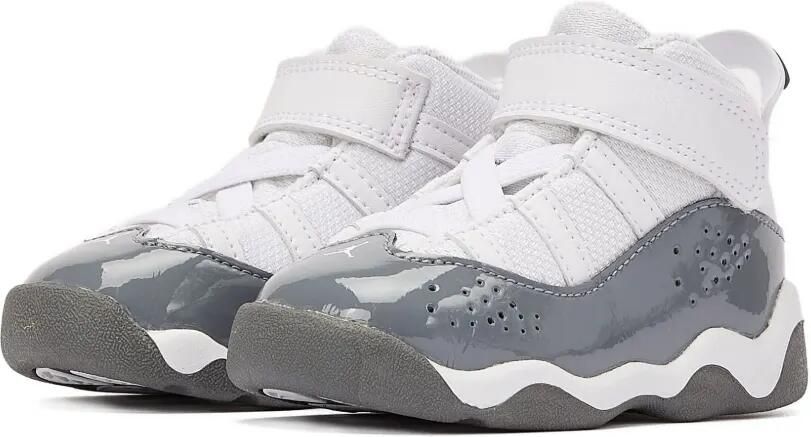 Jordan Kids Jordan 6 Rings "White Cool Grey" sneakers Wit - Foto 4