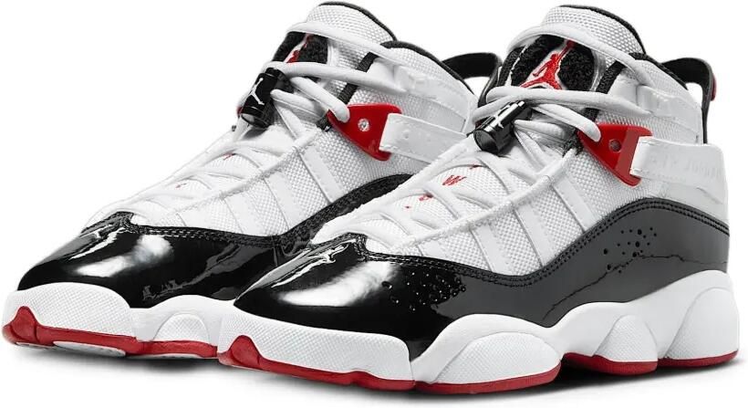 Jordan Kids Jordan 6 Rings "White Varsity Red Black" sneakers Wit - Foto 5