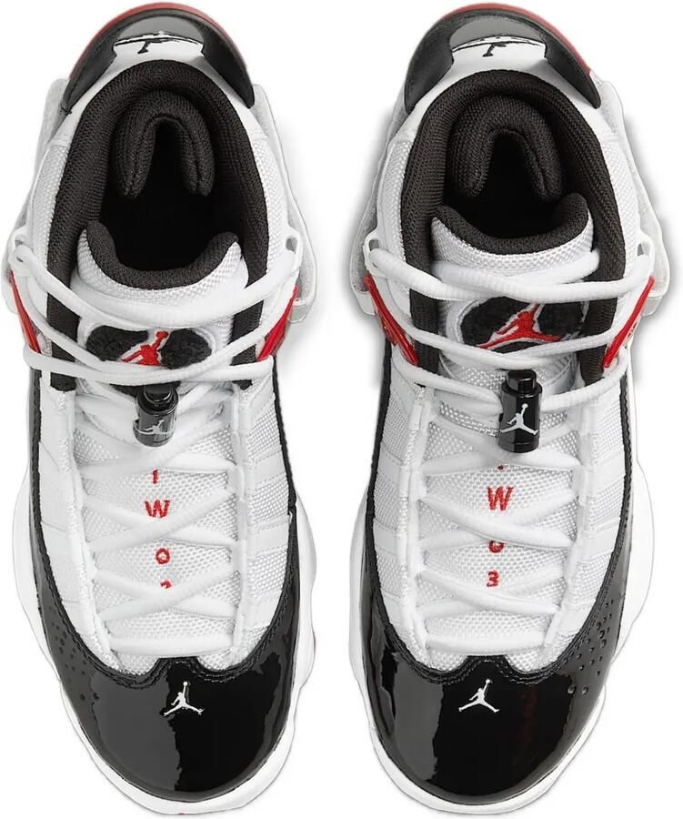 Jordan Kids Jordan 6 Rings "White Varsity Red Black" sneakers Wit - Foto 2