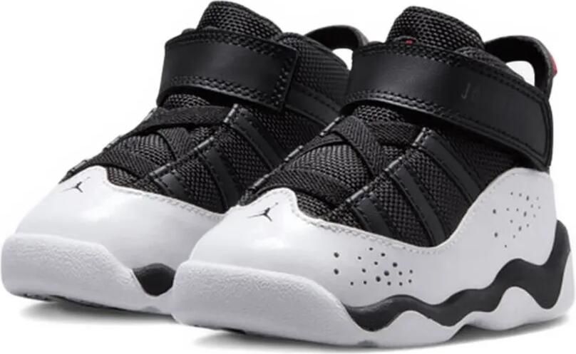 Jordan Kids Retro 6 Rings sneakers Zwart - Foto 3