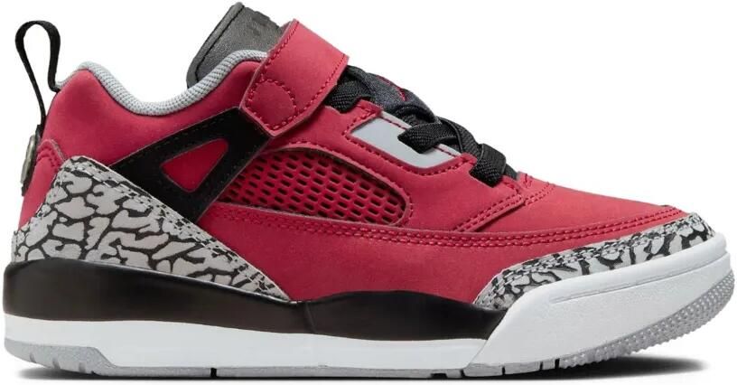 Jordan Kids Spizike Low "Gym Red Wolf Grey Cool Grey Black" sneakers Rood