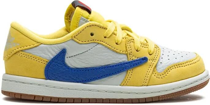 Jordan Kids x Travis Scott Air Jordan 1 Retro Low OG SP "Canary" sneakers Geel