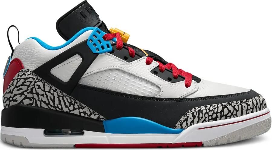 Jordan Spiz'ike Low SE "Bordeaux" sneakers Neutral Grey Varsity Maize Dark Charcoal Sapphire Blue Varsity Red Black
