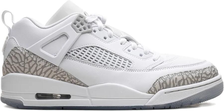 Jordan Spizike Low "White Metallic Silver Barely Blue Neutral Grey" sneakers Wit