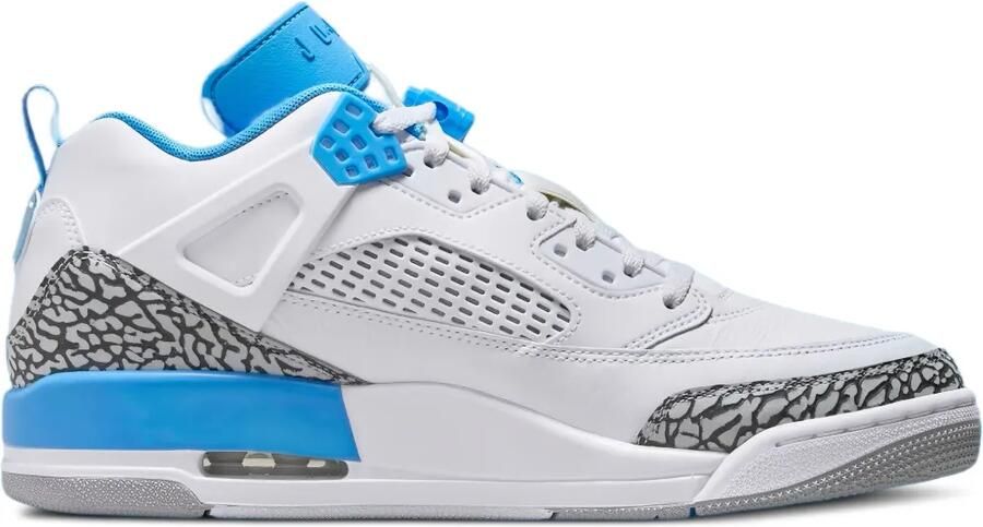 Jordan Spizike Low "White University Blue Wolf Grey Anthracite" sneakers Wit