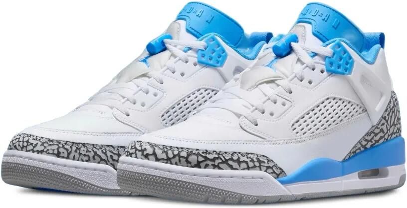 Jordan Spizike Low "White University Blue Wolf Grey Anthracite" sneakers Wit - Foto 5