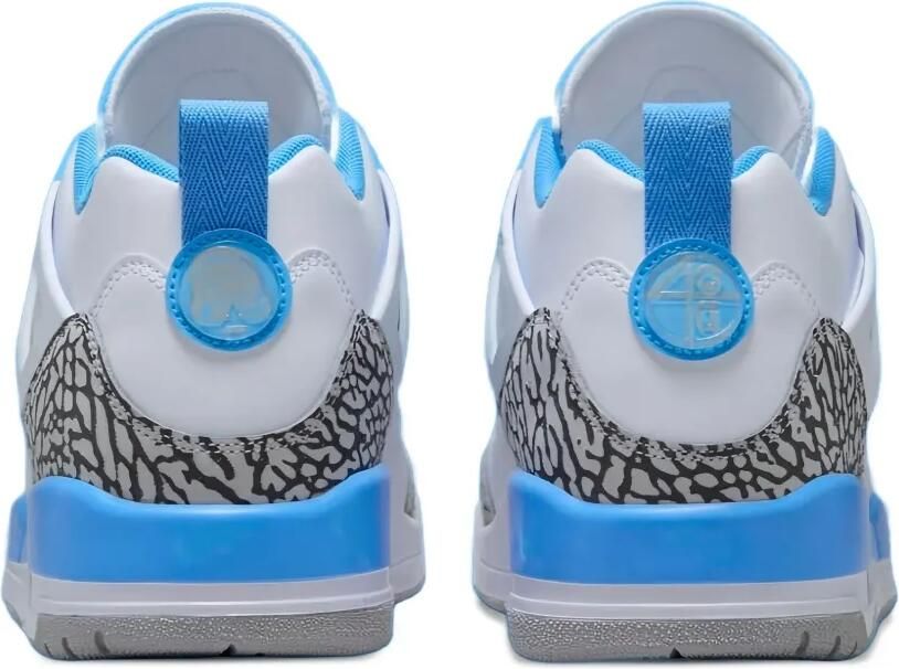 Jordan Spizike Low "White University Blue Wolf Grey Anthracite" sneakers Wit - Foto 4