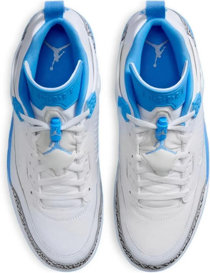 Jordan Spizike Low "White University Blue Wolf Grey Anthracite" sneakers Wit - Foto 2