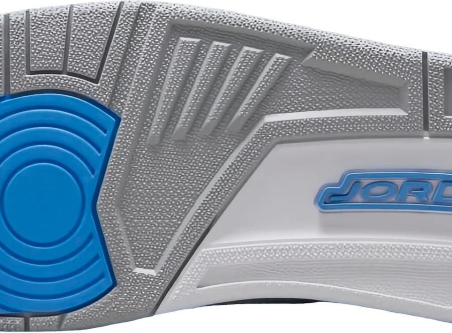 Jordan Spizike Low "White University Blue Wolf Grey Anthracite" sneakers Wit - Foto 3